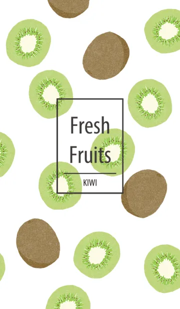 [LINE着せ替え] Fresh Fruits キウイの画像1