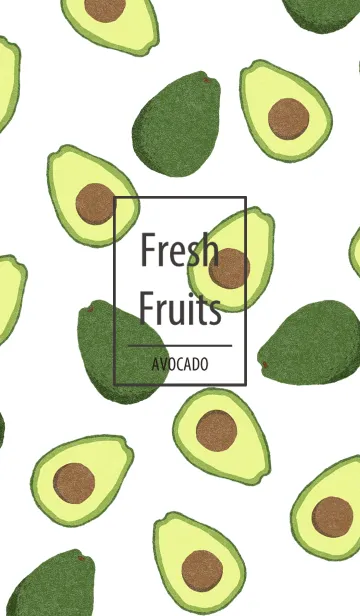 [LINE着せ替え] Fresh Fruits アボカドの画像1