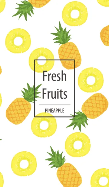 [LINE着せ替え] Fresh Fruits パイナップルの画像1