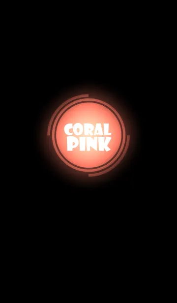 [LINE着せ替え] coral pink in black theme vr.3 (jp)の画像1
