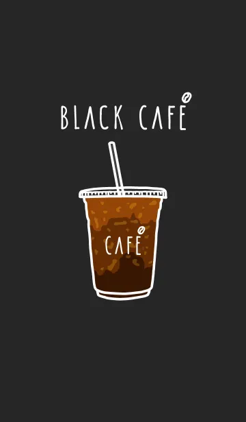 [LINE着せ替え] Black Cafe (Coffee) JPの画像1