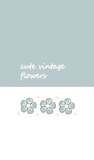 [LINE着せ替え] Cute vintage flower 15の画像1