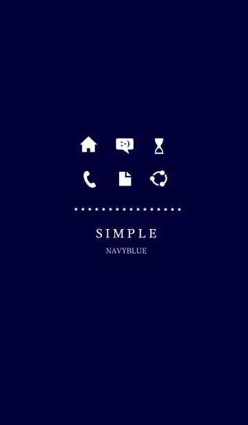 [LINE着せ替え] SIMPLE NAVYBLUE COLORの画像1