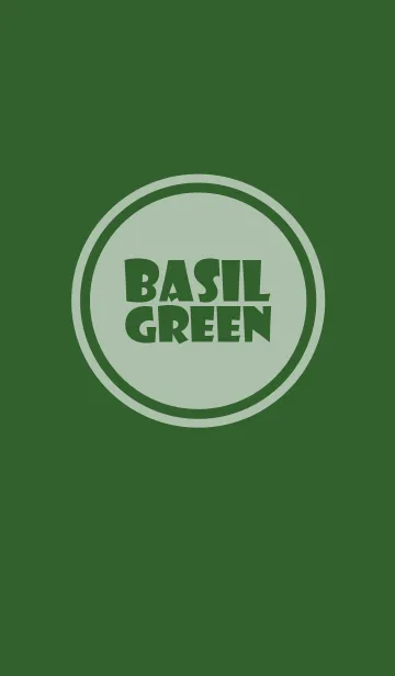 [LINE着せ替え] Simple basil green Theme v.5 (jp)の画像1