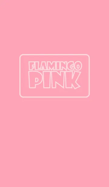 [LINE着せ替え] [Simple flamingo pink theme] (jp)の画像1