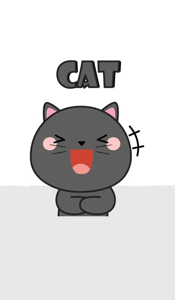 [LINE着せ替え] So Cute Black Cat Theme (jp)の画像1