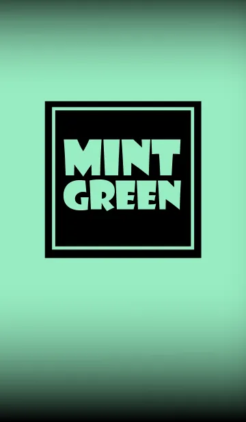 [LINE着せ替え] mint green and black theme vr.3 (jp)の画像1