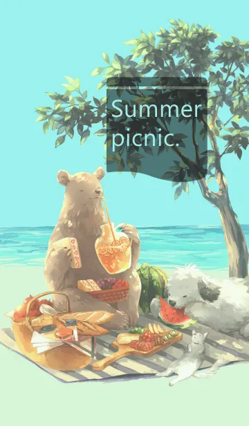 [LINE着せ替え] Summer picnic.の画像1