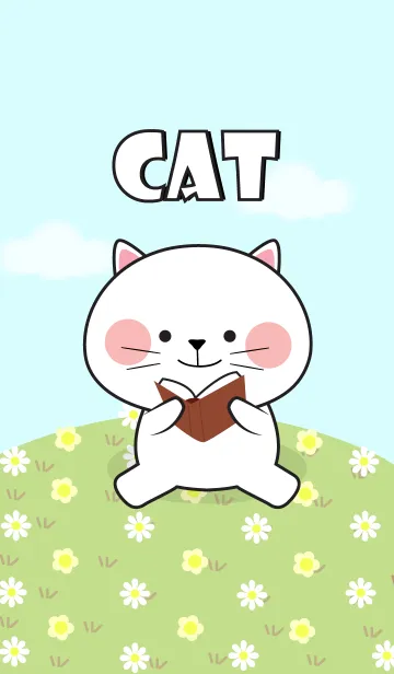 [LINE着せ替え] So Lovely White Cat (jp)の画像1