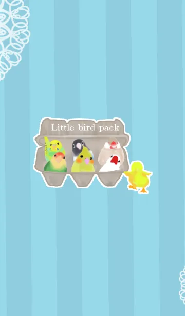 [LINE着せ替え] Cute little bird packの画像1
