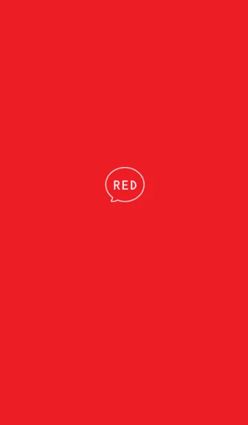 [LINE着せ替え] 赤色とアイコン×SIMPLEの画像1