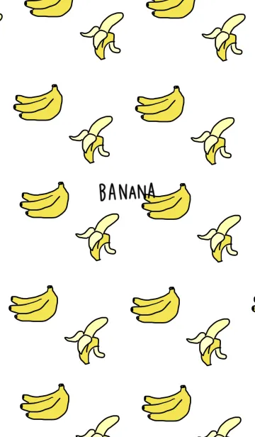 [LINE着せ替え] バナナ柄＆シンプルの画像1