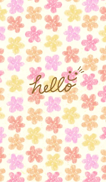 [LINE着せ替え] お花畑-スマイル23-の画像1