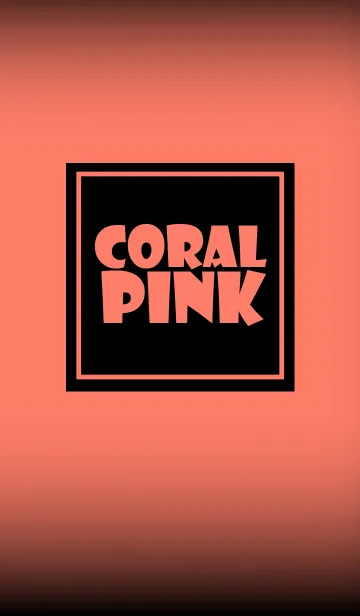 [LINE着せ替え] coral pink and black theme vr.3 (jp)の画像1