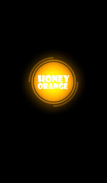 [LINE着せ替え] honey orange in black theme vr.3 (jp)の画像1