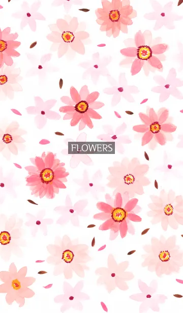 [LINE着せ替え] water color flowers_983の画像1