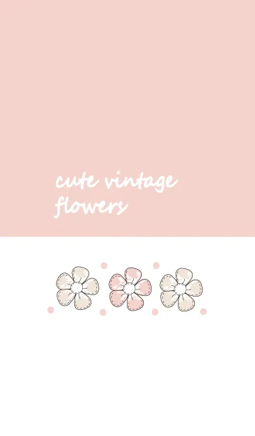 [LINE着せ替え] Cute vintage flower 19の画像1