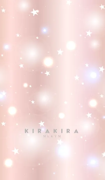 [LINE着せ替え] KIRAKIRA -PINK GOLD STAR- 11の画像1