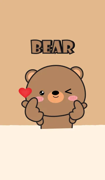 [LINE着せ替え] I Love So Cute Bear Theme (jp)の画像1