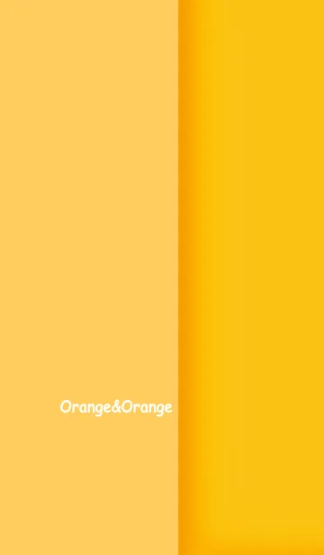 [LINE着せ替え] オレンジ＆オレンジ No.2-2の画像1