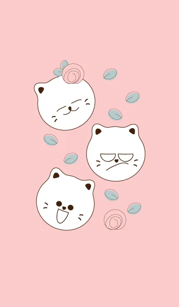 [LINE着せ替え] Cute cat theme 6 :)の画像1