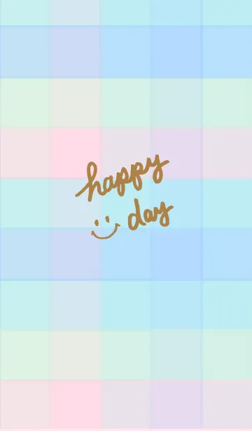 [LINE着せ替え] スマイル2-夏カラーチェック10-の画像1