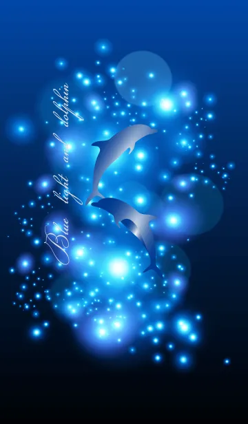 [LINE着せ替え] Blue light and dolphin 10.の画像1