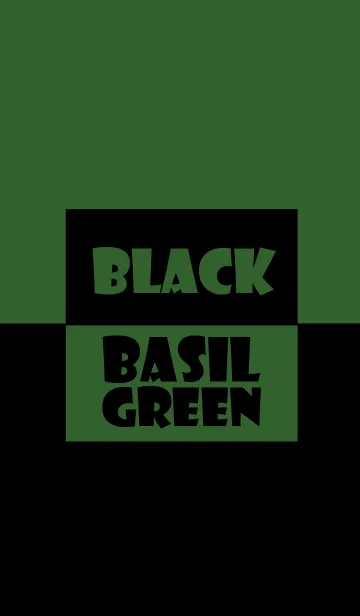 [LINE着せ替え] Simple black＆basil green theme (jp)の画像1