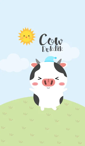 [LINE着せ替え] Lovely Cow Duk Dik Theme 2 (jp)の画像1