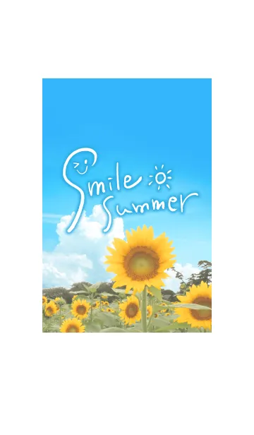 [LINE着せ替え] Smile Sunflower Summerの画像1