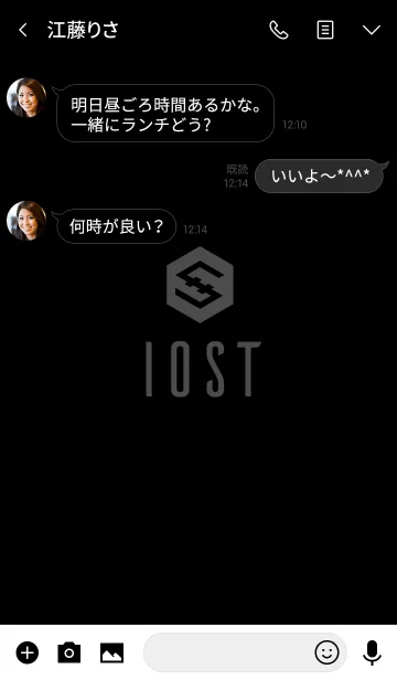 [LINE着せ替え] IOSTオールブラックの画像3