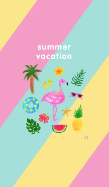 [LINE着せ替え] summer vacation_03の画像1