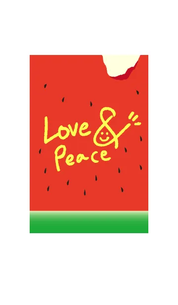 [LINE着せ替え] Love ＆ Peace！ suika ver.の画像1