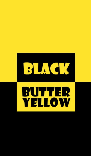 [LINE着せ替え] Simple black ＆ butter yellow theme (jp)の画像1