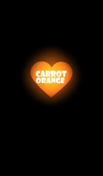 [LINE着せ替え] Simple carrot orange heart theme (jp)の画像1