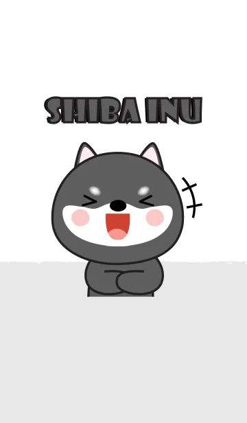 [LINE着せ替え] So Cute Black Shiba Theme (jp)の画像1