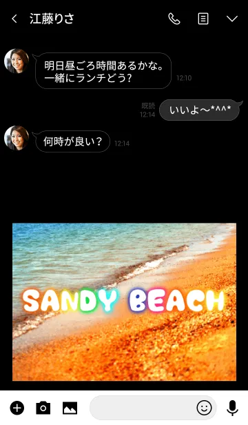 [LINE着せ替え] Sandy beach☆ 11の画像3