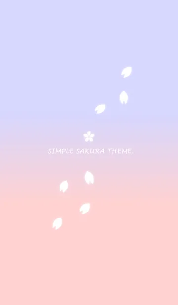 [LINE着せ替え] SIMPLE SAKURA THEME2の画像1