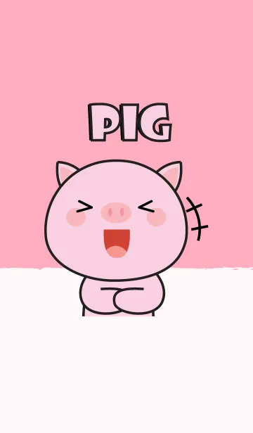 [LINE着せ替え] So Cute Pink Pig (jp)の画像1