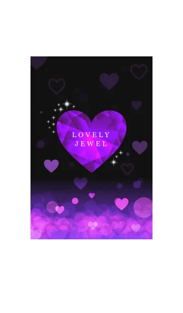 [LINE着せ替え] LOVELY JEWEL PURPLEの画像1