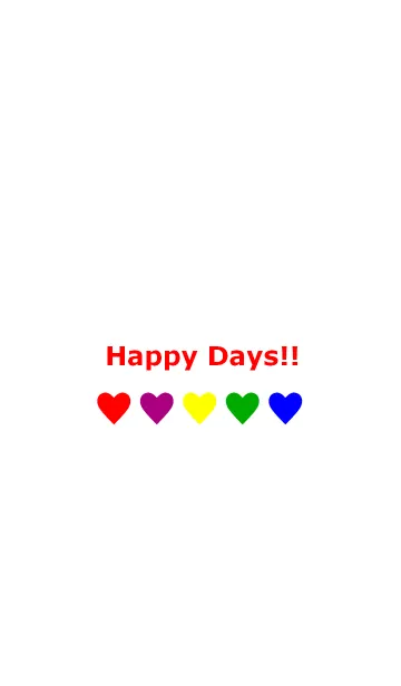 [LINE着せ替え] Happy Days！！(RED)の画像1