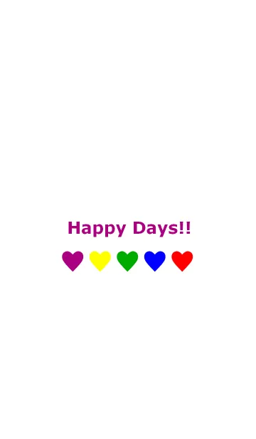 [LINE着せ替え] Happy Days！！(PURPLE)の画像1