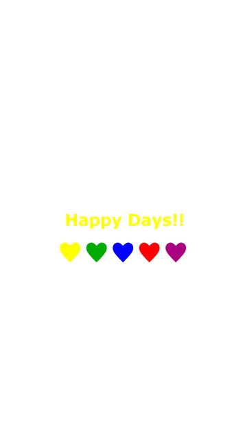 [LINE着せ替え] Happy Days！！(YELLOW)の画像1