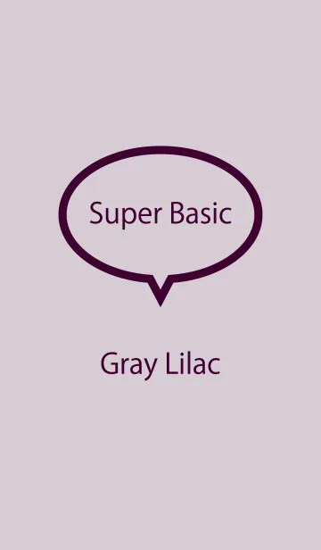 [LINE着せ替え] Super Basic Gray Lilacの画像1