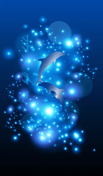 [LINE着せ替え] Blue light and dolphin 11.の画像1