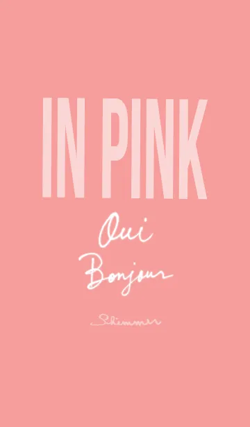 [LINE着せ替え] Oui Bonjour IN PINKの画像1