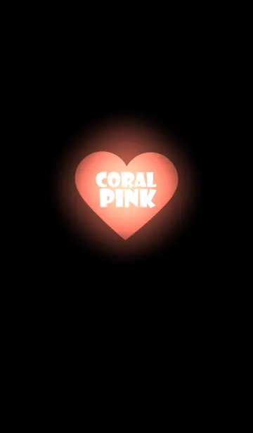 [LINE着せ替え] Simple coral pink heart theme (jp)の画像1