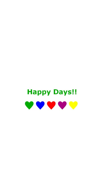 [LINE着せ替え] Happy Days！！(GREEN)の画像1