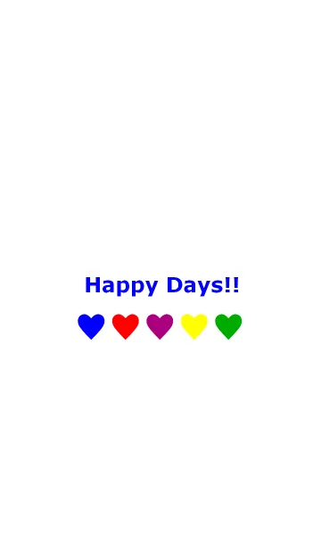 [LINE着せ替え] Happy Days！！(BLUE)の画像1