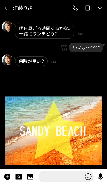 [LINE着せ替え] Sandy beach☆ 13の画像3